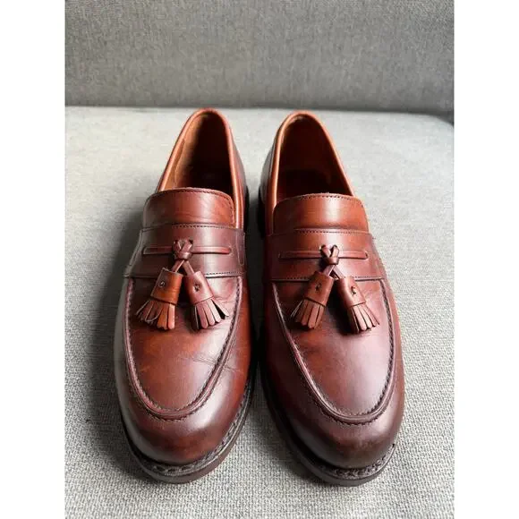 Allen Edmonds Hyde Street Tassel Loafers Mens 8.5 Brown Preppy